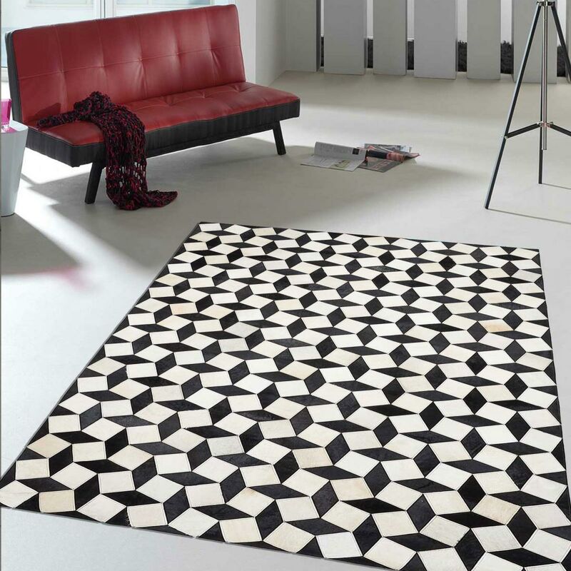 

Unamourdetapis - Kilim alfombra 80x150 cm rectangular Negro SCANDICUIRE Salón de Sesiones cosido a mano - Noir
