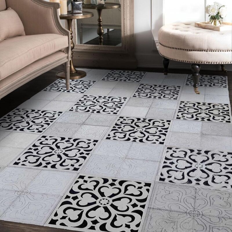 

Unamourdetapis - Kilim alfombra 80x150 cm rectangular Teja de cemento CUERO handsewn Negro Salón de Sesiones - Noir