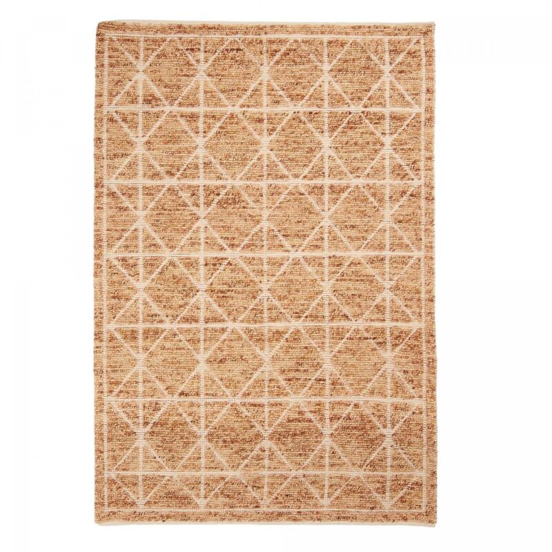 

Kilim entrada alfombra 60x110 cm rectangular LOSODANCE Naranja tejida a mano adecuado para calefacción por suelo radiante - Orange