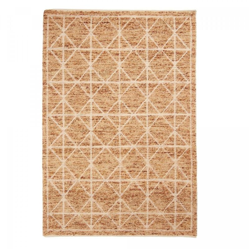 

Kilim entrada alfombra 60x110 cm rectangular LOSODANCE Naranja tejida a mano adecuado para calefacción por suelo radiante - Orange