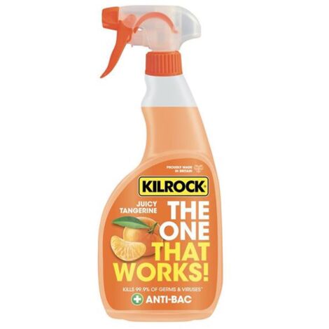 Kilrock Multi-Surface Cleaner Tangerine 750ml - 99.9% Germ Kill