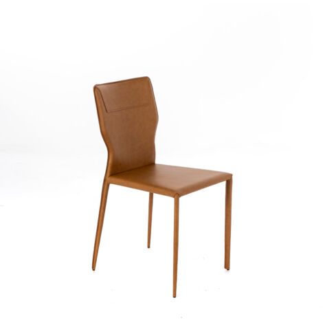 Kim Chaise en éco-cuir orange 2 pcs