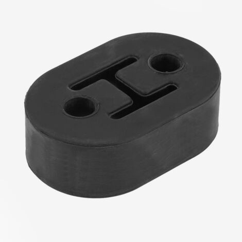 KIMISS 2 trous Support De Suspension D'échappement De Voiture Tuyau de queue de voitureen en caoutchouc Silencieux Embout Isolant d'échappement (Noir)
