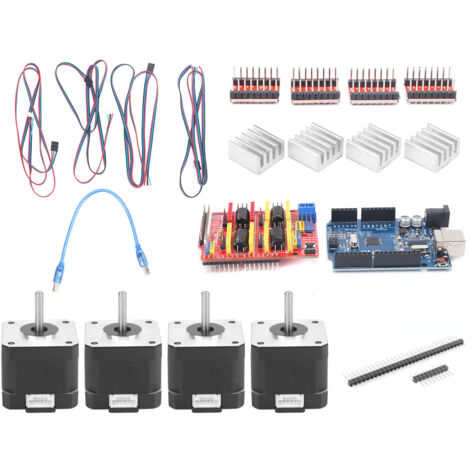 KIMISS A4988 Schrittmotortreiber-Set für CNC- und 3D-Drucker – Komplettes R3-Kit mit Zubehör für zuverlässige Leistung