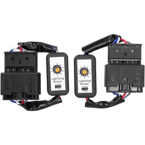 KIMISS Dynamisches Blinkermodul, Paar 4-polige Verzögerungssteuerungen, LED-Rücklicht-Adapterkabelbaum für X3 G01 2018+, IX3 G08 2020+, X3M F97 2019+ mit Nummer.