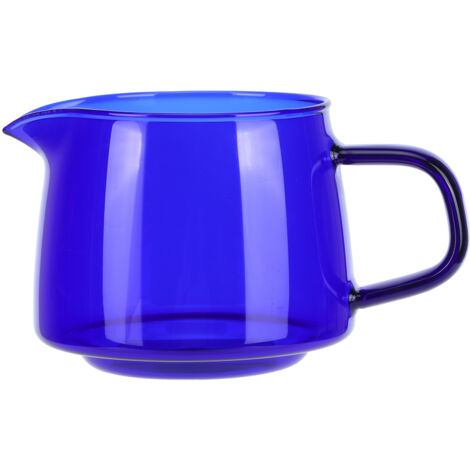 KIMISS Kaffeetassen-Set aus Borosilikatglas – 300 ml Tasse zum Teilen mit ergonomischem Griff, für Heißgetränke, Cappuccino, Tee und andere Heißgetränke (Blau)