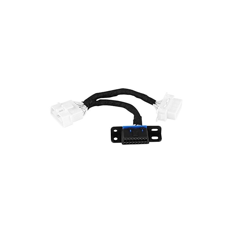 Image of Zoternen - kimiss OBD2 16-poliger Stecker auf Dual-Buchse Splitter-Adapter-Verlängerungskabel