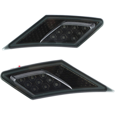 KIMISS Paar LED-Blinker, 12V Seitenblinker, Blinker mit getönten Gläsern für Scion -S/BRZ/GT86 13-20.