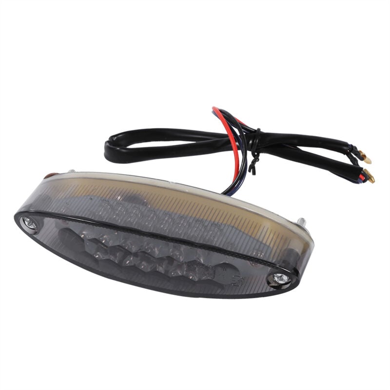 Image of KIMISS Rücklicht, 28 LED 3-adrig Motorrad ATV Rauchlampe Bremslicht Kennzeichen Rücklicht (Rot).