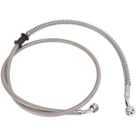 KIMISS Universal Motorrad-Bremsschlauch, geflochtene Stahl-Bremskupplung, feinfühliges Bremsverhalten, gute Wärmeisolierung, gestrickte Stahlkupplung für allgemeine Motorräder (110 cm).