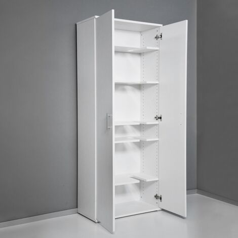 Kimono Armadio Portascope 6 Vani Bianco 18mm 18x1771x723x360 mm - Armadio Multiuso Premium