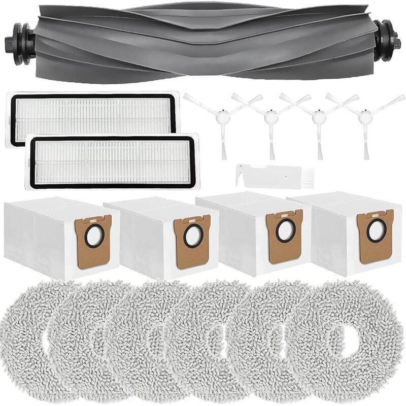 KimSin replacement accessories for Xiaomi X20+, X10+, for Dreame L10s Pro Gen 2, L10s Ultra, L10 Ultra, L10 Prime robot vacuum cleaner, roller