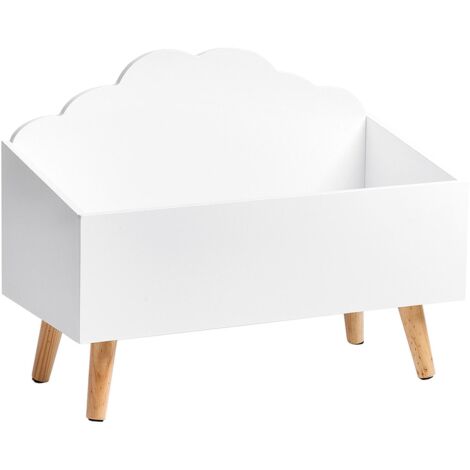 Kinder-Aufbewahrungstruhe Wolke, MDF, weiß - ZELLER
