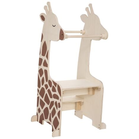 Kinder-Aussichtsturm Giraffe - Holz und Kiefer - Beige - Atmosphera créateur d'intérieur