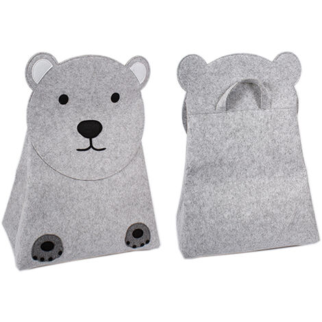 Kinder Filz Aufbewahrungsbox H73cm-D290304-Bär-var