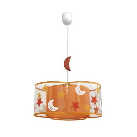 Kinder-Hängeleuchte Orange. 1xE27. (Dimmbarx35cm).