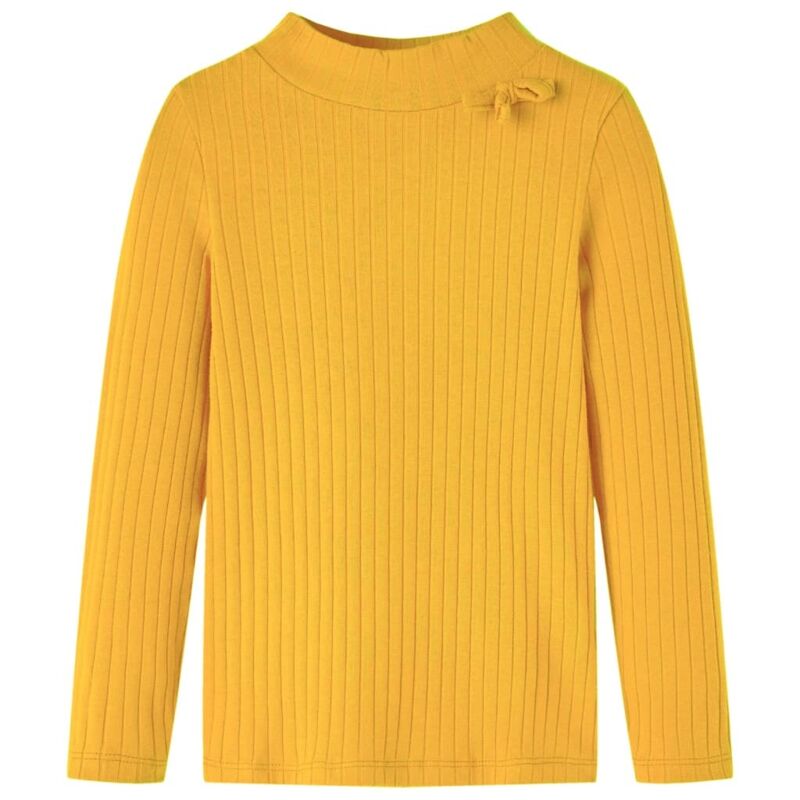 Vidaxl - Kinder-langarmshirt Rippstrick Dunkelocker 104 62911