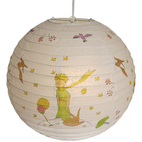 Kinder Papierlampe DER KLEINE PRINZ Lampenschirm Pendelleuchte mit Aufhängung