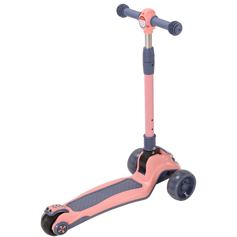 Kinder Roller Scooter mit Sitz LED Räder Musik faltbar verstellbar Cityroller 