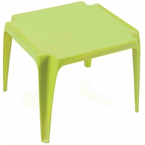 Kinder-Stapeltisch limegreen 50 x 50 cm Vollkunststoff, Monoblock, stapelbar