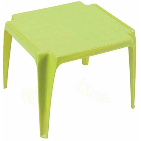 Kinder-Stapeltisch limegreen 50 x 50 cm Vollkunststoff, Monoblock, stapelbar