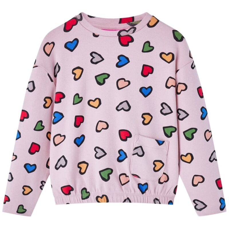Vidaxl - Kinder-sweatshirt Mit Herzmuster Rosa 92 51606