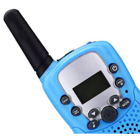 Kinder-Walkie-Talkie, 3 km Reichweite, 2er-Pack, tragbares Zwei-Wege-Funkgerät mit klarem Klang, Kommunikationsspielzeug für Kinder, Blau