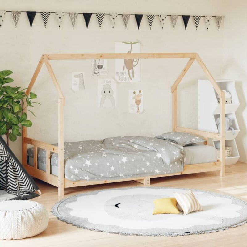 Vidaxl Kinderbett 90x190 Cm Massivholz Kiefer