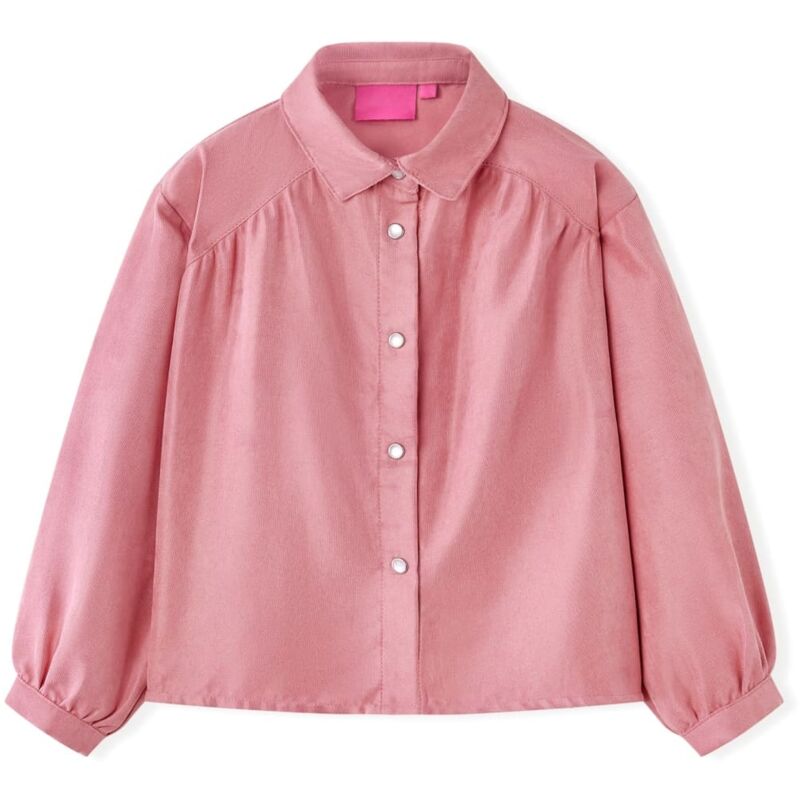 Vidaxl - Kinderbluse Mit Laternenärmeln Altrosa 92 79548