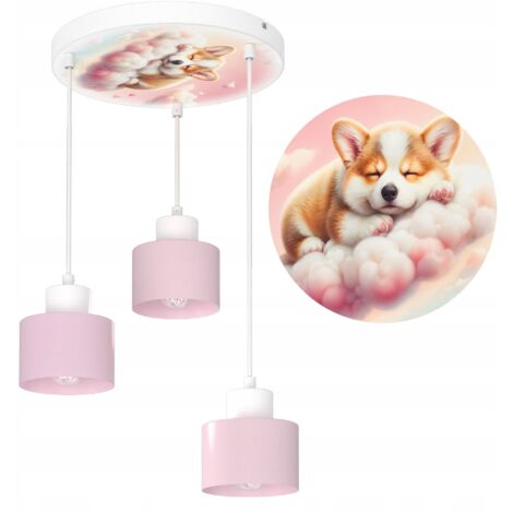 KINDERDECKENLAMPE HÄNGENDER HUND LED POLNISCHE LAMPE E27 POLNISCHE LAMPE