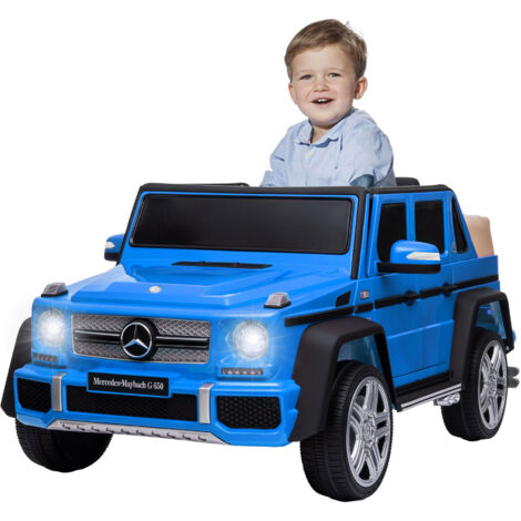Kinderelektroauto Mercedes-Maybach G650 - HOMEMiYN - Blau - 12V Batterie - Geschwindigkeit 3-5 km/h