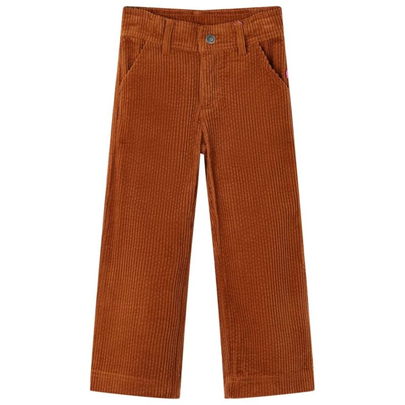 Kinderhose Cord Cognac 116 Vidaxl85858