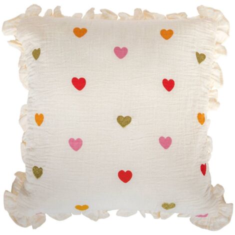 Kinderkissen Liebe Aina Beige 40x40cm - Atmosphera créateur d'intérieur