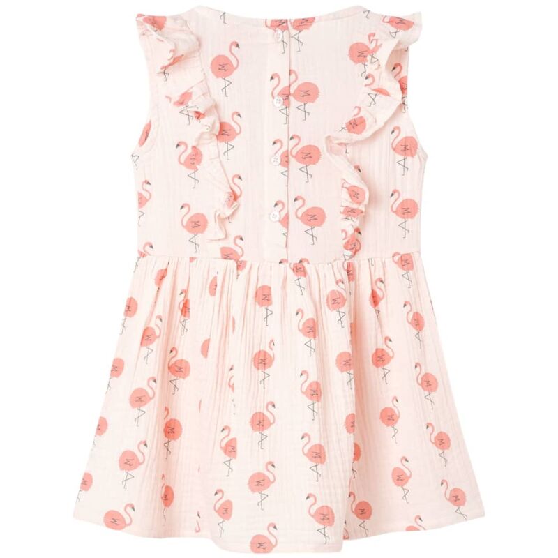 Vidaxl Kinderkleid Mit Rüschen In Zartem Rosa 92