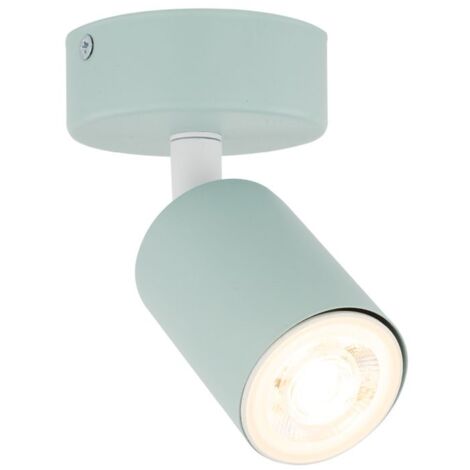 Kinderlampe Metall verstellbar B: 13 cm Mint GU10 rund