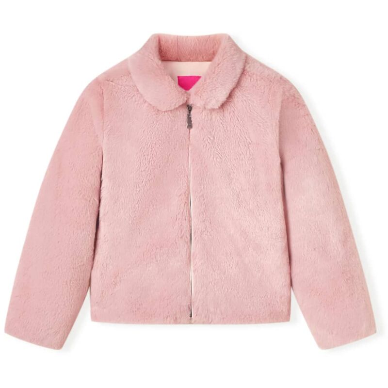 Kindermantel Kunstpelz Rosa 92 Vidaxl59140