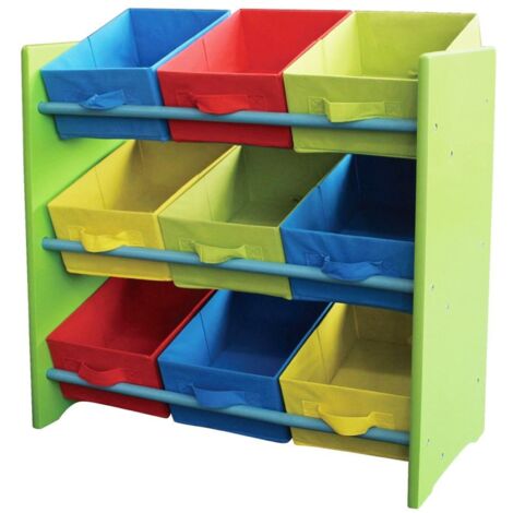 Kinderregal Kindermöbel Regal Ablage Spielzeugbox Spielzeugbox Kinderzimmerregal - grün (Seitenteil)