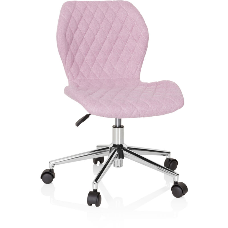 Kinderschreibtischstuhl / Kinderstuhl Joy Ii Stoff Rosa Hjh Office