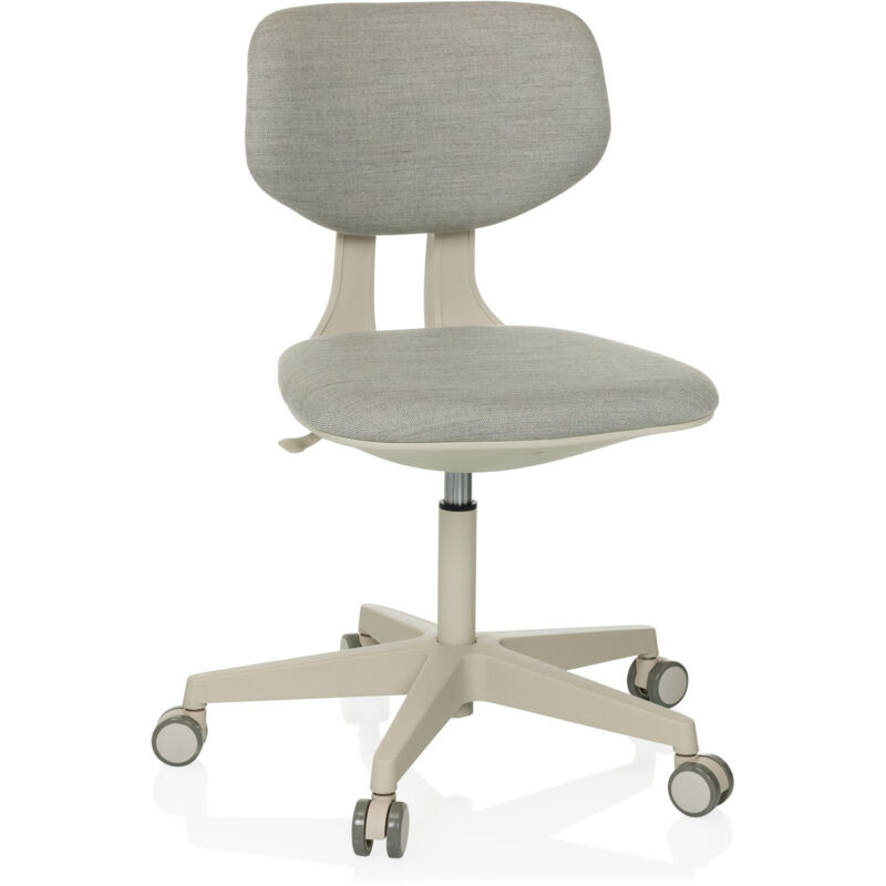 Kinderschreibtischstuhl / Kinderstuhl Kid Classic Stoff Grau Hjh Office