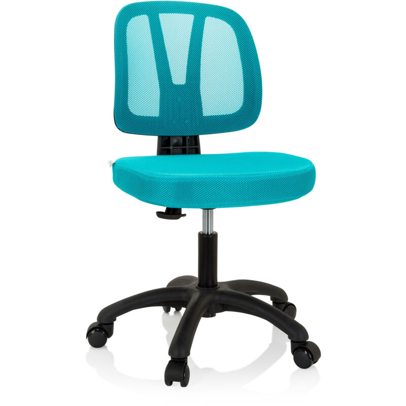 Kinderschreibtischstuhl / Kinderstuhl Kid Yu 200 Netzstoff Türkis Hjh Office