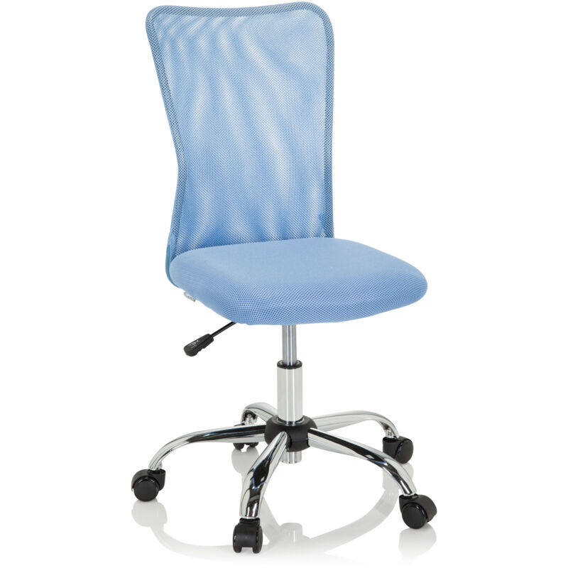 Kinderschreibtischstuhl / Kinderstuhl Kiddy Net I Netzstoff Blau Hjh Office