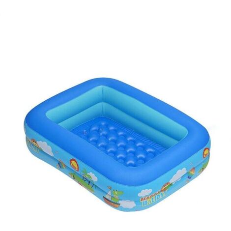 Kinderschwimmbecken, quadratisches aufblasbares Schwimmbecken, aufblasbares Planschbecken, Planschbecken, quadratisches Planschbecken, aufblasbares Kinderschwimmbecken, Kinderwasserbecken für drinnen 