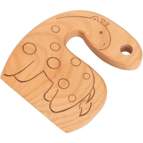 Kindersicheres Küchenmesser aus Holz – Giraffenmotiv zum Schneiden von Obst und Gemüse