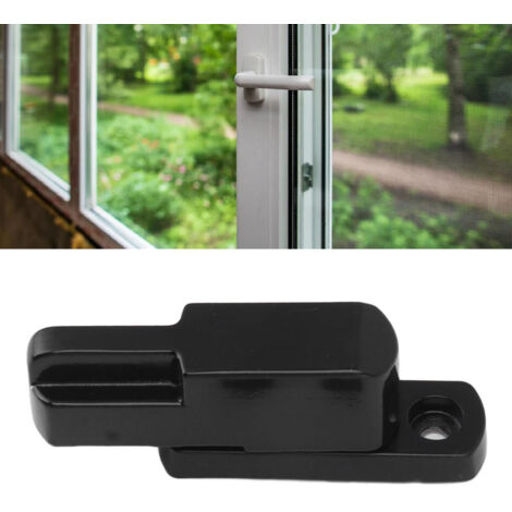 Kindersicheres T-förmiges Fensterschloss – Sichere Fensterverriegelung für Ihr Zuhause, schwarzes Aluminium