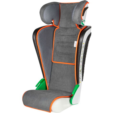 Kindersitz Noemi, klappbarer Auto-Kindersitz ECE R129 geprüft Anthrazit/Orange