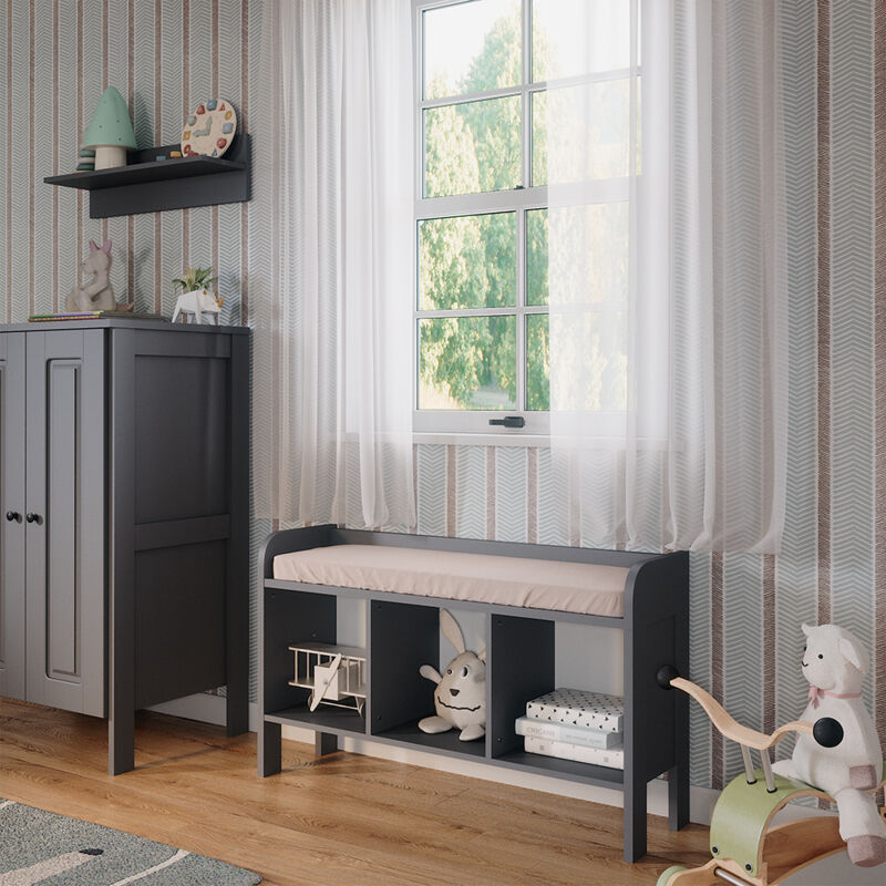 Kindersitzbank Ajaton, Grau, 107.2 X 63.8 Cm Vitalispa