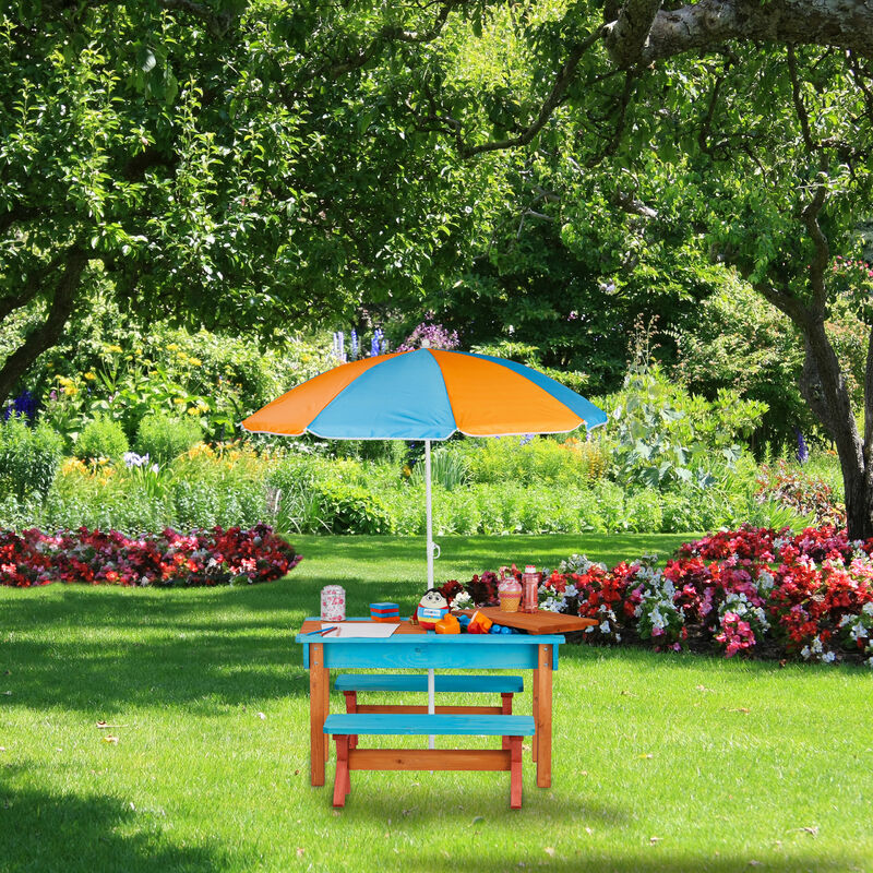 Kindersitzgruppe Garten Holz Spieltisch Set Aus Tisch 2x