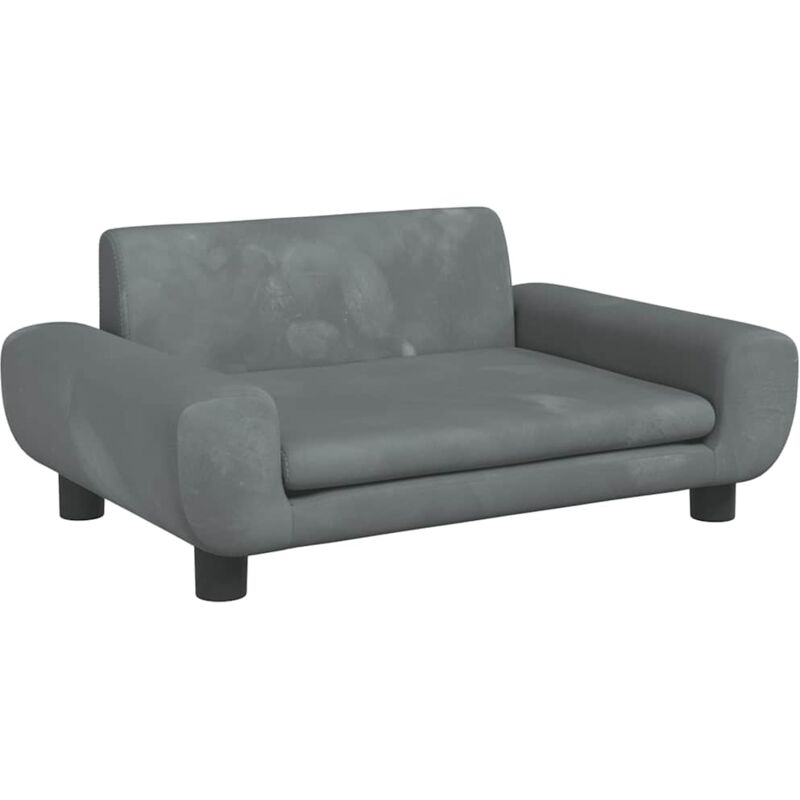 Kindersofa Dunkelgrau 70x45x33 Cm Samt Vidaxl