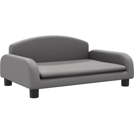 Kindersofa Grau 70x45x30 cm Kunstleder vidaXL