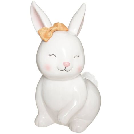 Kinderspardose Kaninchen - weiß - H22 cm